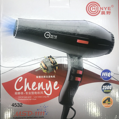 Chenye Brand Hair Dryer 111 Hair Dryer Machine Hair Salon Professional Factory Wholesale High Power Household Electric Hair Dryer