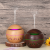New Creative Vase Hollow Wood Grain Humidifier Aromatherapy Machine Purification Desktop Car Colorful Light Can Add Essential Oil