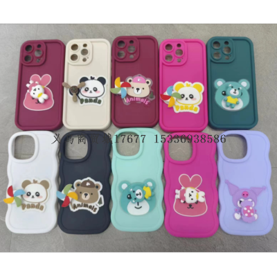 TPU Rotating Doll Accessories Phone Case