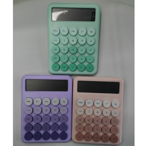 多巴胺配色 透明款计算器 精细 可爱计算器