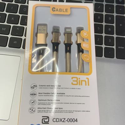 Three-in-one data cable