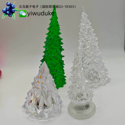 Christmas Tree Children's Small Night Lamp Night Market Stall Cute Vinyl Luminous Toy Gift with Hand Gift Vinyl