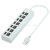 Hot Selling Usb2.0hub 7 Port 2.0Hub USB2.0 Cable Seperater USB One Drags Seven Hub Independent Switch