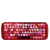 Mofii Ferris Hand Red Face Bluetooth Mini Charging Mechanical Keyboard Mouse White Light Cute for Tablets and Phones
