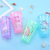 Factory Direct Supply Summer Frost Water Bottle Student Fresh Cup with Straw Cartoon Plastic Crushed Ice Cup Ice Cup Milk Tea Ice Cup