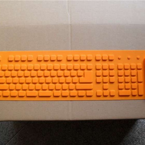 厂家直销109键盘硅胶键盘防水电脑折叠软键盘笔记本无声印LOGO