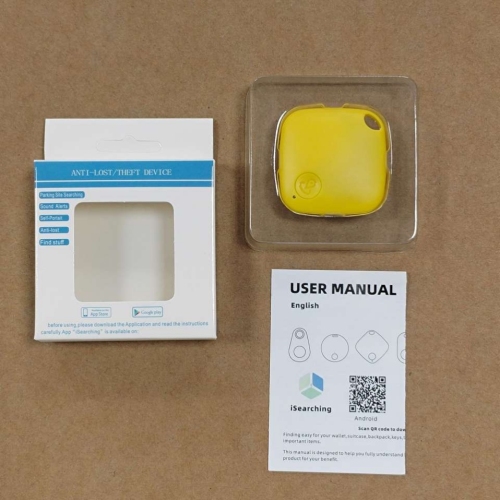 跨境热销菱形蓝牙防丢器智能低功耗断点报警定位5.0跨境热卖