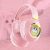 Cross-Border New Arrival Wireless Headset Bluetooth Headset Colorful Luminous Cartoon Cat Cute Cat Game Student Headset