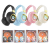 New Arrival Wireless Headset Bluetooth Headset Colorful Luminous Cartoon Cat's Paw Footprints Game Student Headset