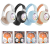 New Headset Wireless Bluetooth Headset Cartoon Little Bunny Cute Girl Student Headset Colorful Luminous Headset