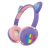 Cat Ear Series Headset Bluetooth Headset Wireless Sports Gaming Headset RGB Luminous Student Girl Cute