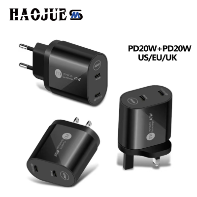 EU UK Es Charger Mobile Phone Super Fast Power Adapter Home Office Universal PD Flash Charger