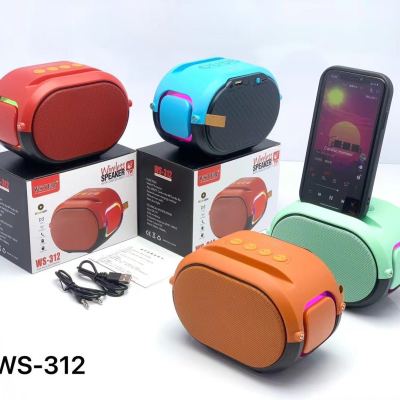 New Ws312 Wireless Bluetooth Speaker Compact Gift Speaker Subwoofer Speaker Mini Speaker
