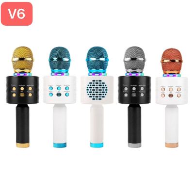New V5 Bluetooth Wireless Microphone Universal Karaoke Treasure V6 Microphone Audio One-System Microphone