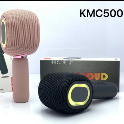 New Kmc500 Music Karaoke Microphone Audio Integrated Microphone Home Singing Wireless Bluetooth Speaker Gift