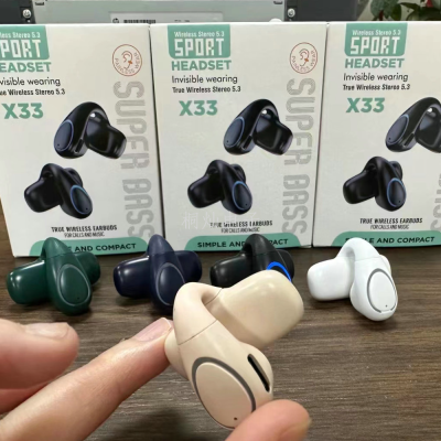 Single-Side Ear Clip Business Headset X33 Hot Selling Popular Call Sports Bluetooth Headset Portable Ultra-Long Standby
