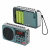 Foreign Trade Multi-Function Card Radio with Bluetooth Usb Portable Card Holder Singing Machine Fm Beach Music Machine