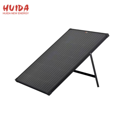 Factory Direct Export Solar Panel All Black with Stand 20w-600w Single Crystal Module-Photovoltaic