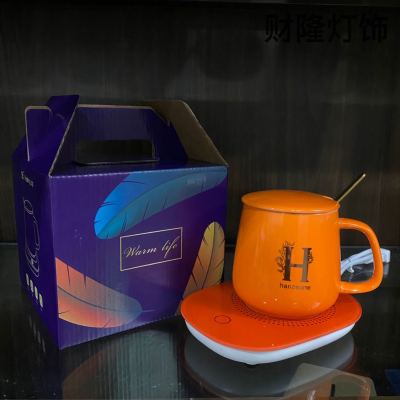 Warm Cup Thermal Cup Gift Set Water Cup Mug Ceramic Cup Hand Gift Printing Logo Activity Gift Cup