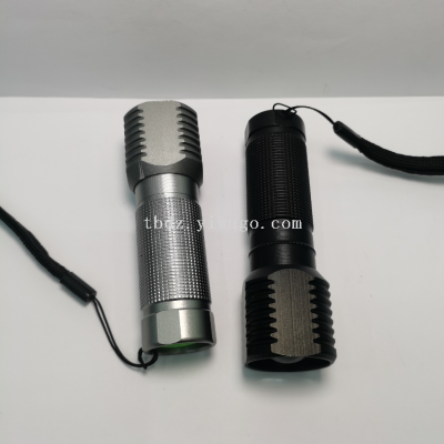 Hot selling aluminum electric torch, telescopic focusing flashlight, small strong light, outdoor lighting