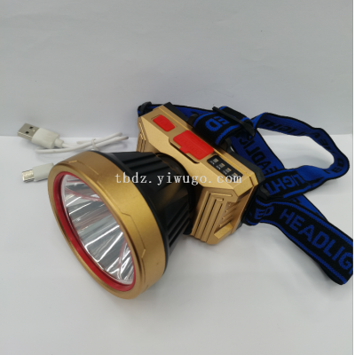 New USB Rechargeable Headlight Camping Lamp Searchlight Night Fishing Lamp Outdoor Lighting Lamp