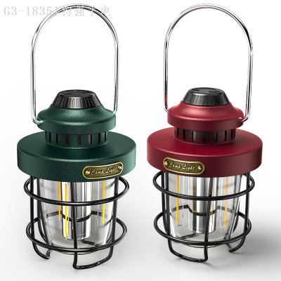 Amazon New LED Portable Barn Lantern C Port Charging Support Output Rotary Switch Outdoor Camping Lantern Ambience Light