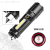 New White Laser Flashlight with Safety Hammer Sidelight Cob Floodlight Support Input and Output Outdoor Lighting Lamp