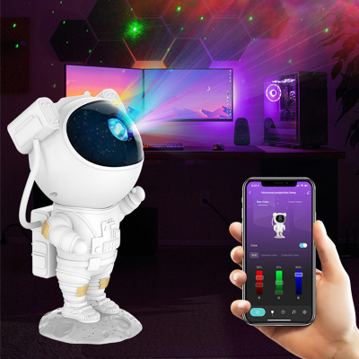 Astronaut Astronaut Star Light Projection Lamp Ambience Light Small Night Lamp Starry Sky USB Bedroom Decoration Starry Sky