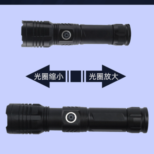 p50 strong light type-c rechargeable outdoor adventure night riding emergency zoom white laser long-range flashlight