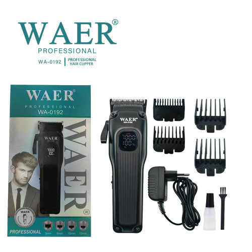 佤尔跨境批发家用电器剃头专用理发推电推剪液晶数显电动理发器