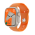 Orange Black Square Plate Smart Bluetooth Bracelet Body Temperature Heart Rate ECG Blood Oxygen Sleep Body Monitoring Smart Watch