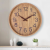 Craft Creative Fashion Decorative Wood-like Plastic 12-Inch Wall Clock Factory Direct Living Room Simple Quartz Wall Clock