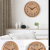 Craft Creative Fashion Decorative Wood-like Plastic 12-Inch Wall Clock Factory Direct Living Room Simple Quartz Wall Clock