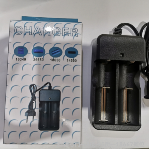 26650 Charger 18650 Lithium Battery Double Slot Double Charger with Line 3.7V Battery Power Torch Charger