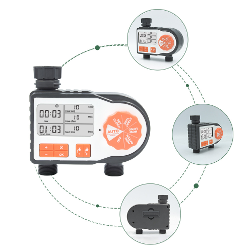 双通道灌溉定时控制器全自动滴灌系统户外懒人浇水器