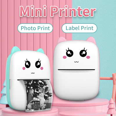 Mini Wrong Printer Portable Thermal Printer Label Photo Printing