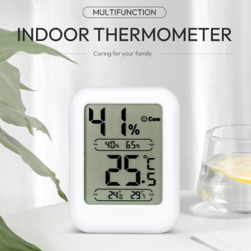 new indoor mini electronic thermometer household baby bedroom temperature and humidity strap magnetic suction