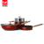 C & E Creative Pot 6-Piece Flat Frying Pan Multi-Functional Non-Stick Pan