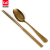 C & E Creative Scale Serving Spoon Public Chopsticks 2-Piece Stainless Steel Tableware