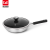 C & E Creative Multi-Layer Stainless Steel Wok Glass Cover Multi-Function Pot Suitable for Kitchen Household