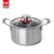 C & E Creative 20cm Single-Sided Couscous Pot Large Capacity Soup Pot Kitchen Household