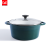C & E Creative Enameled Cast-Iron Cookware plus Visual Glass Cover Large Capacity Soup Pot