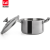 C & E Creative European Style Cast Aluminum Pot 5-Piece Soup Pot Frying Pan Steamer Multi-Function Pot