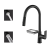Firmer NewCopper Pull-out Faucet with Vegetable Basket Sink Household Washing Vegetables Basin Hot and Cold Water Faucet