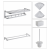 FIRMER 2023 New Style White Alumimum Bathroom Pendant Suit Bath Towel Rack Single Rod Double Rod