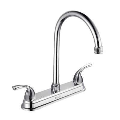 Firmer New Double Handles and Dual Control Basin Hot and Cold Water Faucet Copper Double Open Inter-Platform BasinFaucet