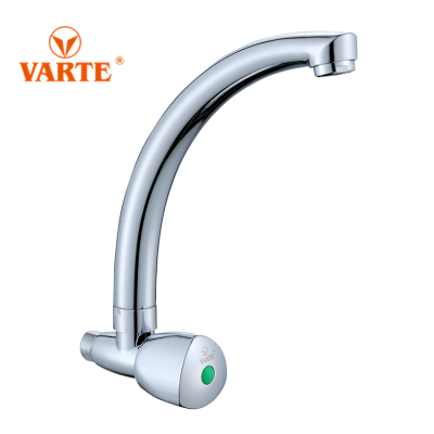 440gvarte Zinc Alloy Main Body Hand Wheel 100% Copper Valve Element Stainless Steel Large Elbow Horizontal Cold Water Faucet