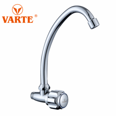 400G Zinc Alloy Main Body Hand Wheel 100% Copper Valve Element Stainless Steel Elbow Horizontal Cold Water Faucet