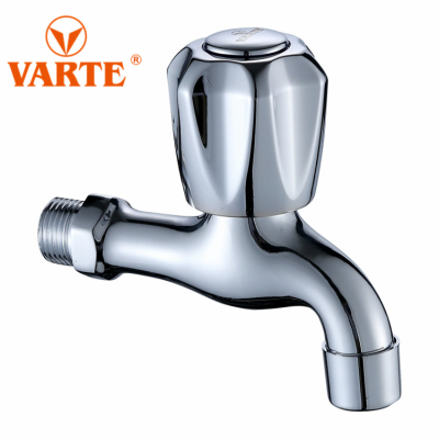 388g Varte Brand Zinc Alloy Main Body Hand Wheel 100% Copper Valve Element Horizontal Cold Water Faucet