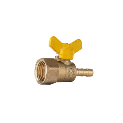 1/2 "Brass 10 66G Brass Main Body Iron Ball Iron Handle Intrinsic Color of Copper Horizontal Internal Teeth Fuel Gas Valve